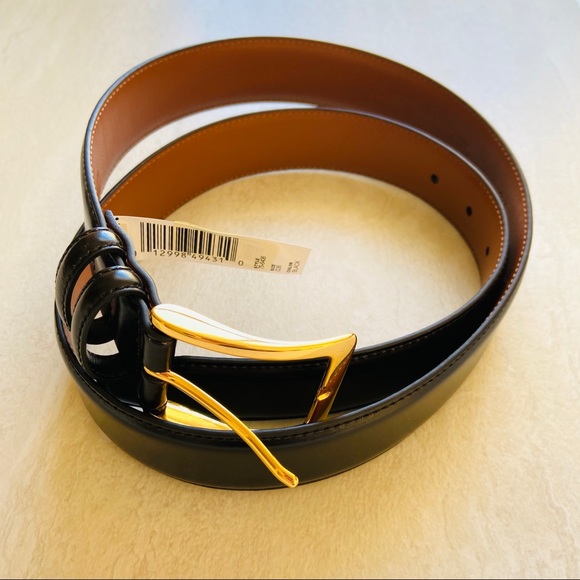 Johnston & Murphy Smooth Black Basic Belt - Picture 3 of 6